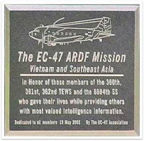 16-A plaque at AF Museum from EC-47 Association
