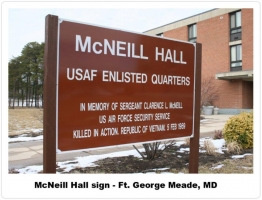 16-McNeill Hall Sign - Ft Meade