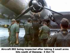 DNG-310 Aircraft inspection small arms hits - website