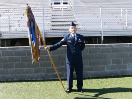 NSA -6994th Banner with Streamers with SSgt Han