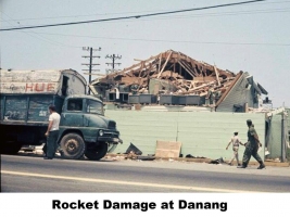 Rocket damage @ Da Nang-1