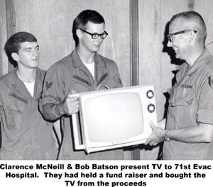 Sgt McNeill with TV photo
